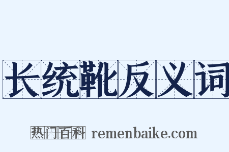 长统靴反义词是什么意思的图片